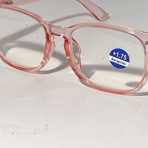 1515 Colette 1.75 Pink Reading Glasses Soft Butterfly Readers NWT - Picture 8 of 9